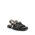 Toga Pulla embellished leather sandals - Black