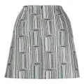 Paule Ka graphic-print jacquard skirt - Multicolour