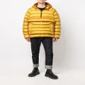 Dsquared2 contrasting-trim padded coat - Yellow