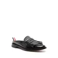Thom Browne Kilt Varsity leather penny loafers - Black