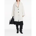 Proenza Schouler brushed single-breasted coat - White