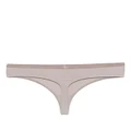 Calvin Klein logo-waistband cotton thong - Neutrals