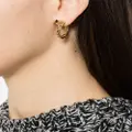 Ferragamo Gancini-plaque polished-finish earrings - Gold