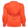 Ferragamo wrap-design blouse - Orange
