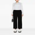 Theory mid-rise wide-leg trousers - Black