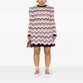 Missoni zigzag knitted mini dress - Pink
