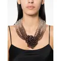 Emporio Armani ombré-effect bead necklace - Neutrals
