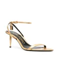 TOM FORD Padlock leather sandals - Gold