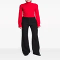 Proenza Schouler Sonia high-neck crepe blouse - Red