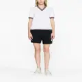 Thom Browne Cricket stripe v-neck T-shirt - White