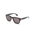 Montblanc rectangle-frame logo sunglasses - Black