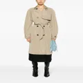 Maje double-breasted trench coat - Neutrals