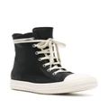 Rick Owens high-top leather sneakers - Black