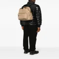 Moncler New Pierrick logo-patch backpack - Neutrals