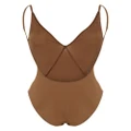 Rick Owens V-neck one-piece swimsuit - Brown
