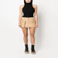 Stella McCartney mini low-rise cargo skirt - Neutrals