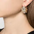 Versace La Greca embellished hoop earrings - Gold