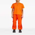 Ferragamo polo-collar cotton polo shirt - Orange