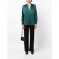 Vince V-neck silk blouse - Green