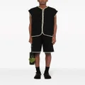 Jil Sander drawstring-waist cotton track shorts - Black