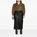 TOM FORD long-sleeve suede shirt - Brown
