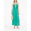ISABEL MARANT tiered cut-out long dress - Green