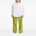 Oscar de la Renta Gardenia threadwork cotton shirt - White