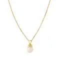 Susan Caplan Vintage 1990s faux-pearl charm necklace - Gold