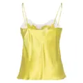 Carine Gilson lace-detail silk camisole - Yellow