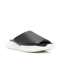 Rick Owens chunky sole slip-on leather sandals - Black