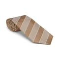 Brunello Cucinelli striped silk tie - Brown