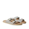 Brunello Cucinelli buckle-fastened suede sandals - Grey