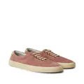 Brunello Cucinelli twill lace-up sneakers - Red