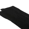 Jil Sander logo-embroidered ribbed socks - Black