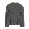 Yohji Yamamoto Glen check-print jacket - Grey