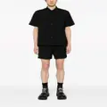 sacai belted mid-rise bermuda shorts - Black