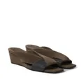 Brunello Cucinelli wedge-heel suede sandals - Brown