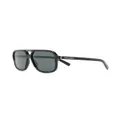 Dolce & Gabbana Eyewear aviator frame logo sunglasses - Black