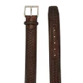 Magnanni woven-leather belt - Brown