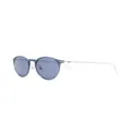 Montblanc transparent round-frame sunglasses - Silver
