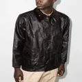 Barbour faux-leather snap-button jacket - Black