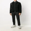 Karl Lagerfeld zip-up wool blend jacket - Black