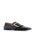 Bally Janelle square buckle loafers - Black