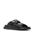 Alexander McQueen Oversize leather sandals - Black