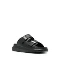 Alexander McQueen Oversize leather sandals - Black