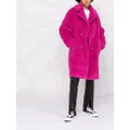Philipp Plein double-breasted long coat - Pink