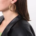 Versace logo-lettering hoop earrings - Gold