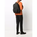 Emporio Armani jacquard-logo zip-around backpack - Black