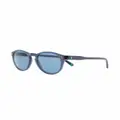 Polo Ralph Lauren shiny round-frame sunglasses - Blue