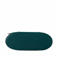 Monica Vinader oval leather jewellery box - Green